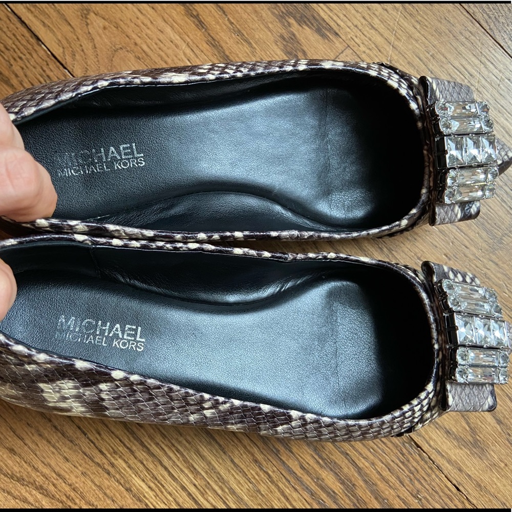 Michael Kors Michelle Flats Python - image 8